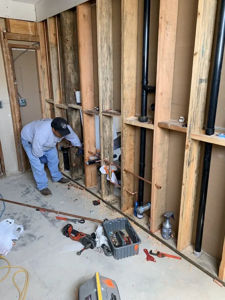 Commercial rough-in plumbing for Gas Line Repair in Grace Villa